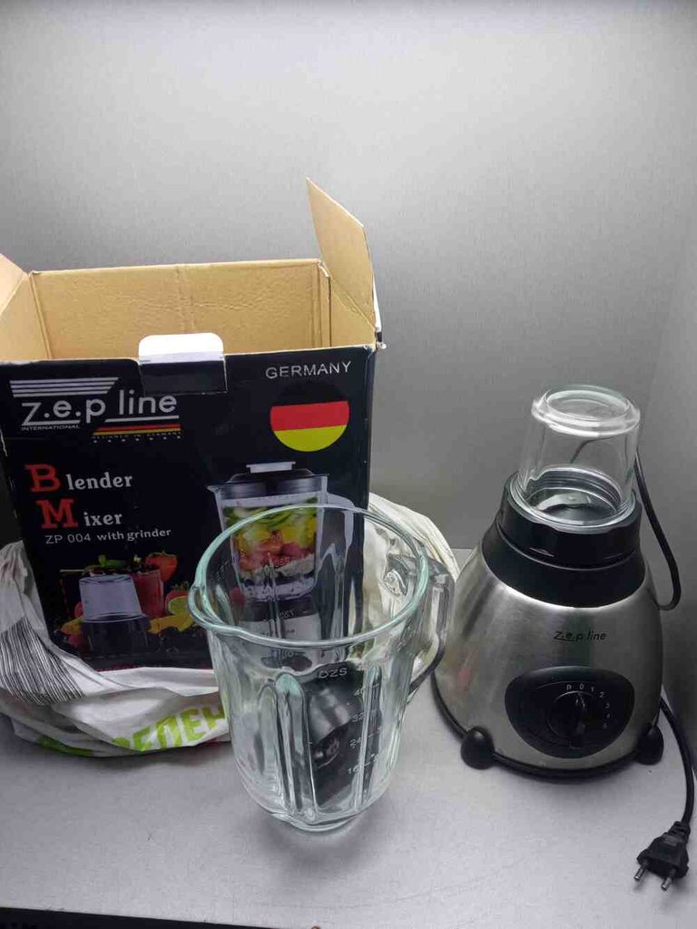 Купити Блендер стационарный Zepline ZP-004. Блендер с измельчителем 850w Б/У