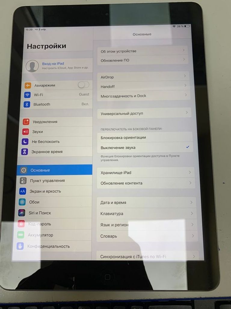 Оголошення Apple ipad air 1 wifi 16gb Б/У