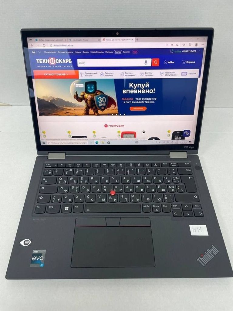 Lenovo 13/core i5-1235u ddr5/8gb ddr4/ssd 256 gb/*інтегрована Код:01-200572736. Зображення 22