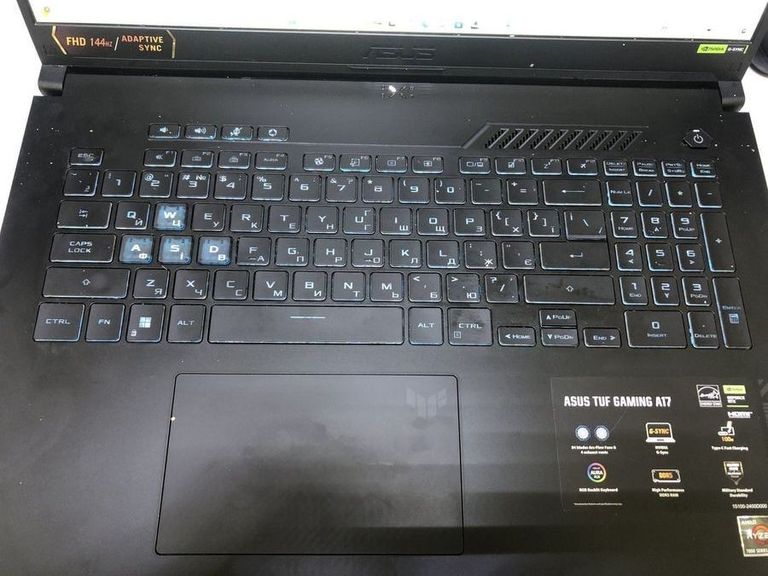 Объявление Asus 17/ryzen 7 7435hs ddr5/16gb ddr5/hdd *відсутній/ssd 512 gb/geforce rtx4050 6gb Б/У