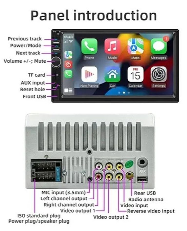 CarPlay/AndroidAuto, 2Din Код:null. Изображение 12