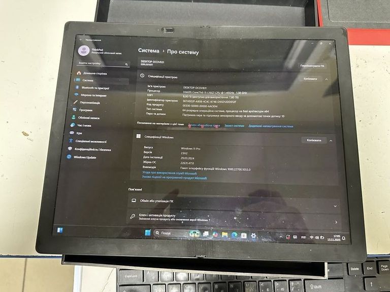 Lenovo thinkpad x1 fold gen 1/екр 13"3/i5-l16g7 1.4ghz/ ram 8 gb/ssd 512 gb/intel uhd graphics Код:01-200808404. Изображение 7