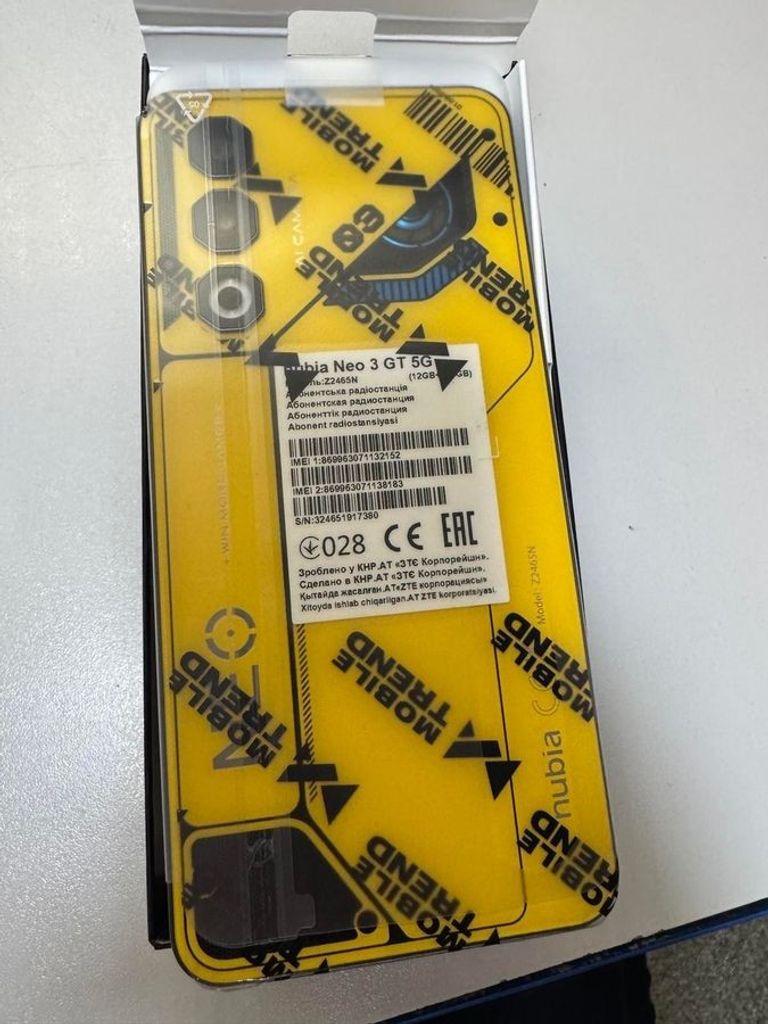 Дешево Zte Nubia Neo 3 GT 5G 12/256GB Gray з ломбарду