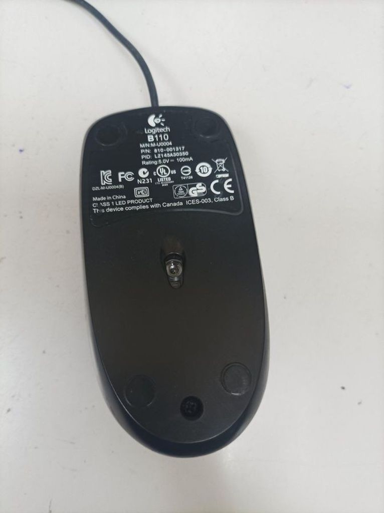 Объявление Logitech B110 Optical USB Mouse (910-005508) Б/У