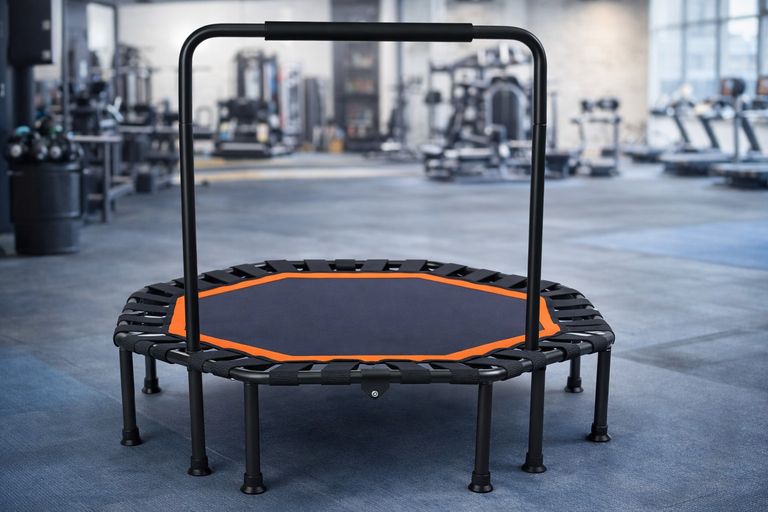 Купить Trampoline круглий з ручкою для тренувань вдома та залі Ø105/120 Б/У