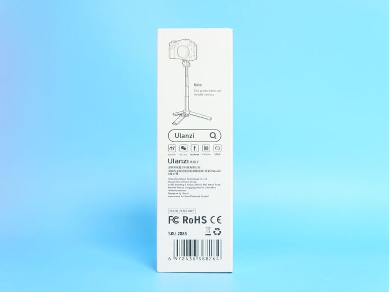 Ulanzi Vijim RMT-01 Wireless Remote Control Tripod Black (SKU-2888)  Код:null. Зображення 6