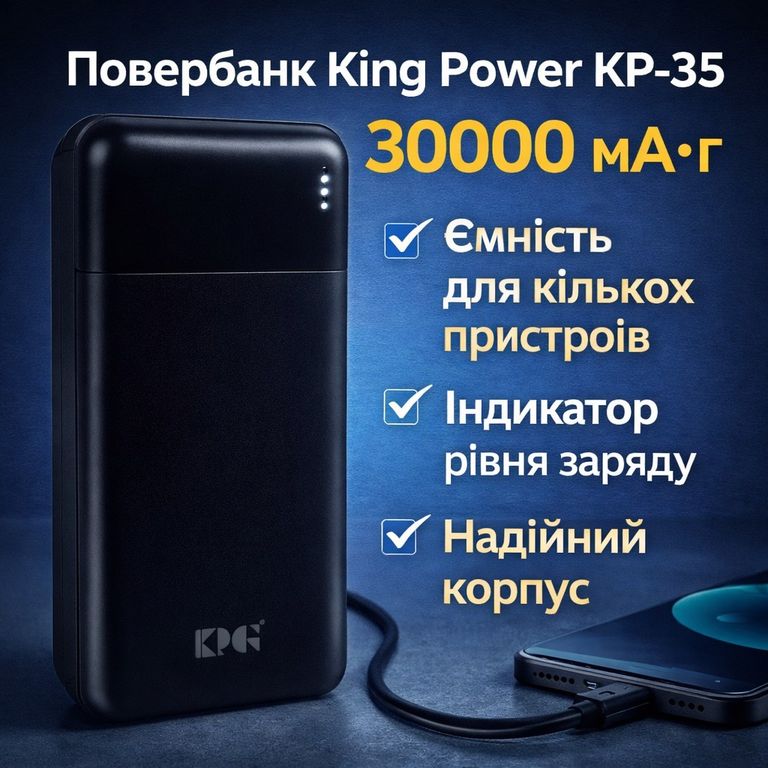 Купити King Power KP-35 Power Bank 30000 мА·год Б/У