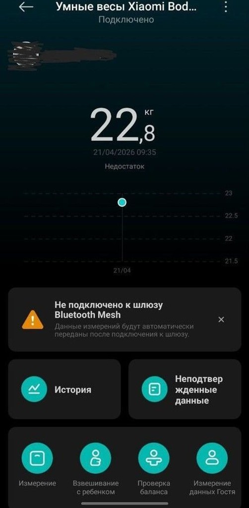 Xiaomi mi body composition scale s400 Код:01-200924408. Изображение 5