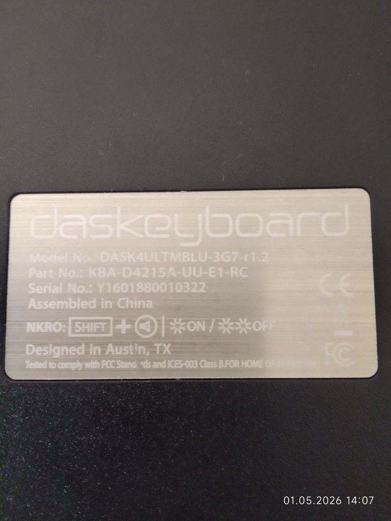Das Keyboard 4Ultimate (модель DASK4ULTMBLU-3G7-r1.2) Код:null. Зображення 9
