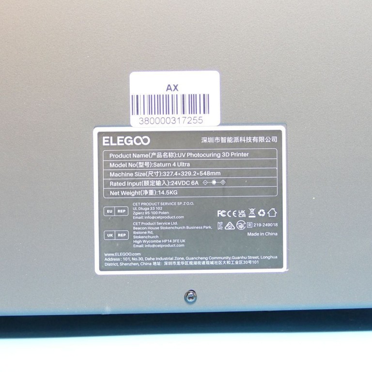 SLA ELEGOO Saturn 4 Ultra 12K Код:null. Зображення 10