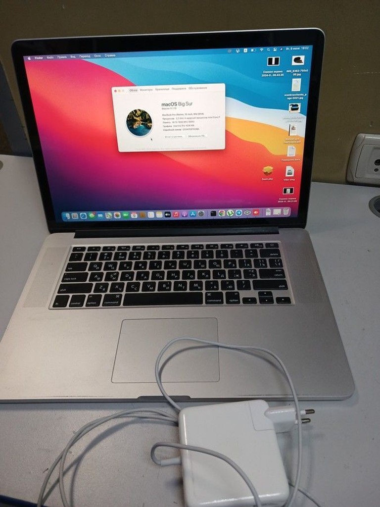 Купить Apple macbook pro a1398 15,4" core i7 2.2ghz/ram 16gb/ssd256gb/intel iris pro Б/У