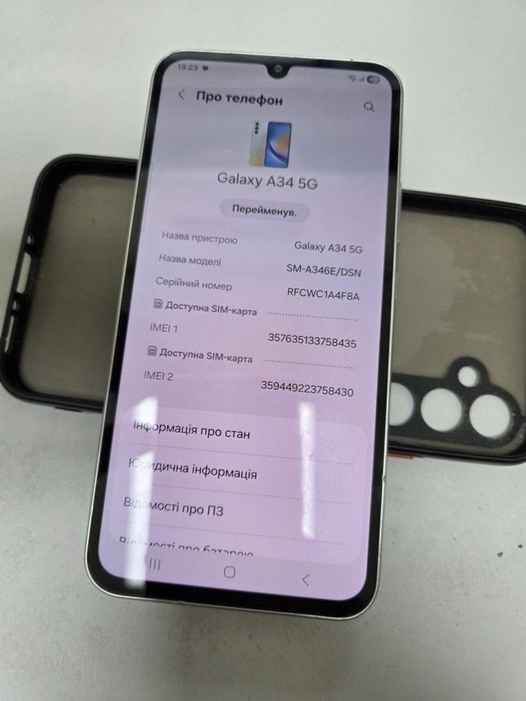Оголошення Samsung galaxy a34 5g sm-a346e 6/128gb Б/У