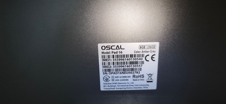 Oscal Pad 16 8/256GB Space Gray Код:01-201056098. Зображення 9