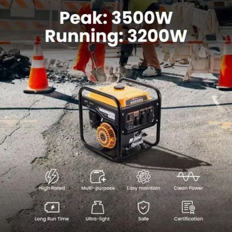 maXpeedingRODS MXR4500i (3,5 kW), 220V, 50Hz, 7.5л, ручной запуск Код:null. Зображення 4