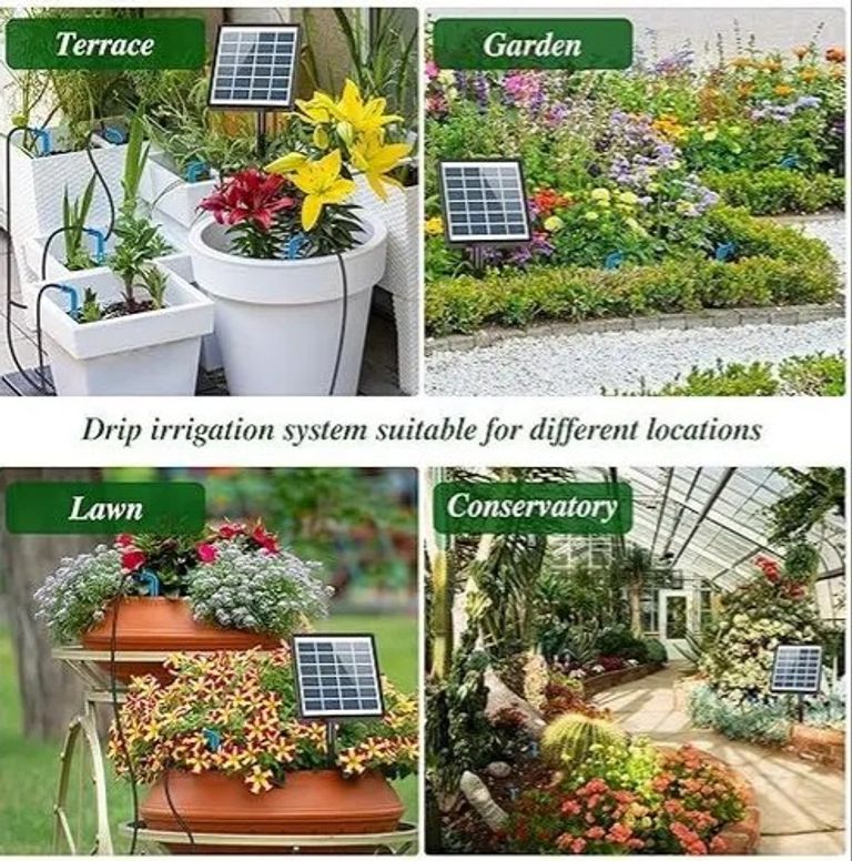 Система сонячного поливу Anseto Solar Automatic Watering System BSV-IC007 Крапельний полив для саду. Новий.  Код:null. Изображение 4