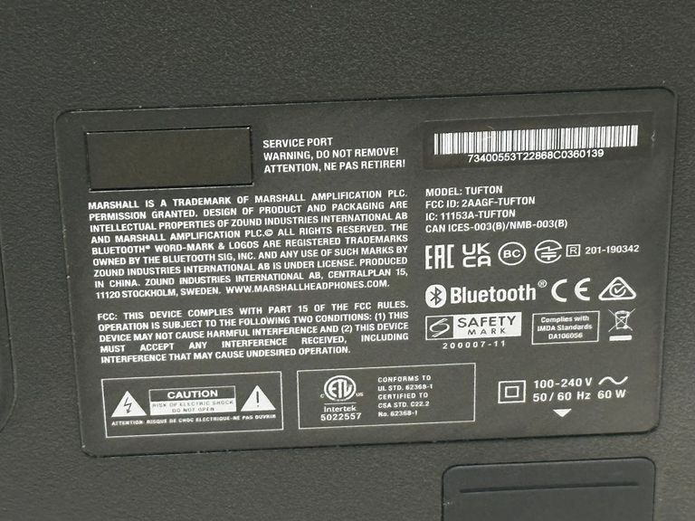 Marshall Tufton Black and Brass (1005924) Код:01-200632213. Изображение 6
