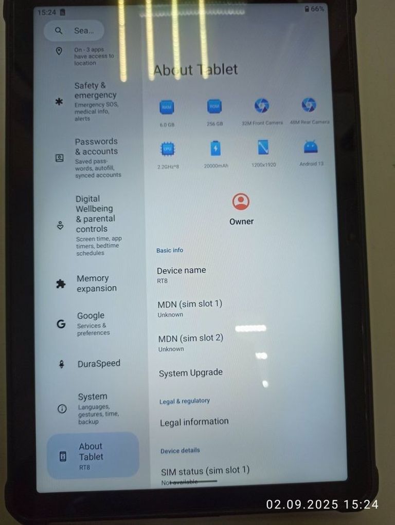 Дешиво Oukitel RT8 6/256GB Black с ломбарда
