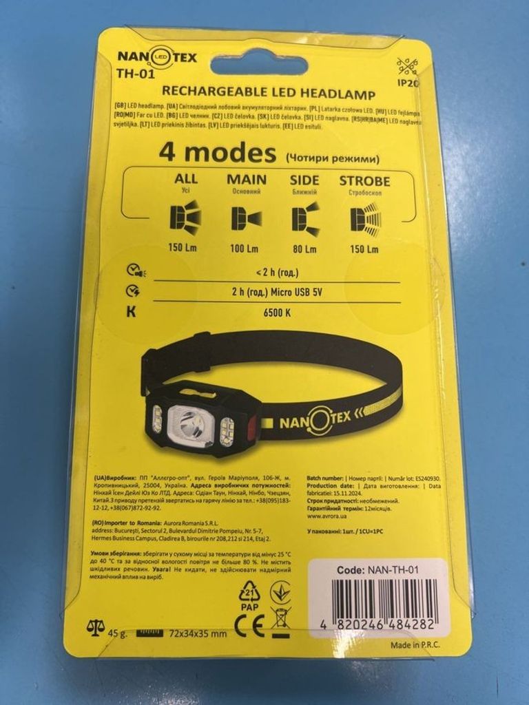 Объявление Nanotex th-01 Б/У