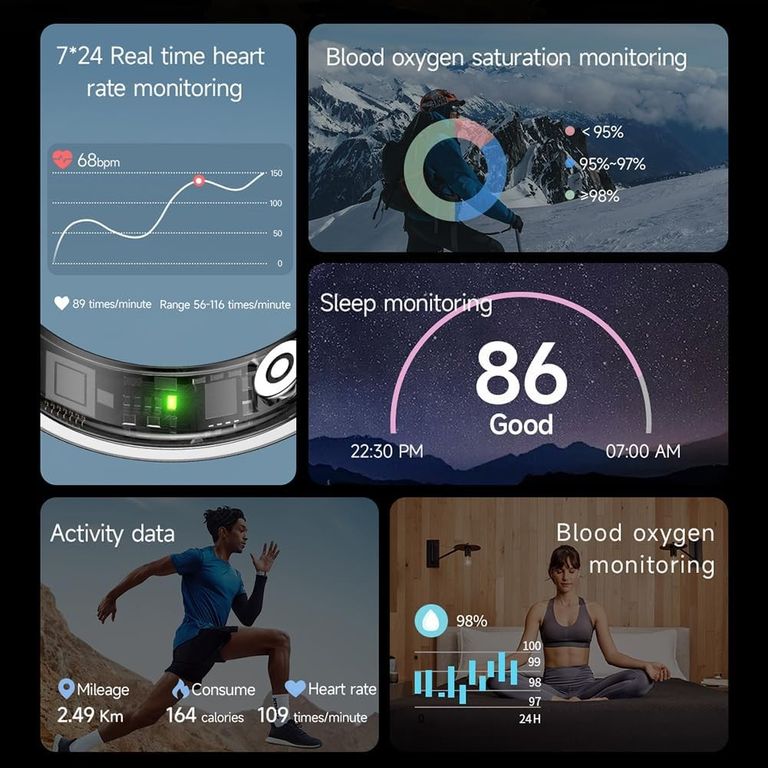 Smart Ring SR09 Health Tracker Код:null. Изображение 10