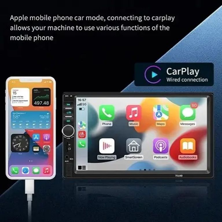 CarPlay/AndroidAuto, 2Din Код:null. Изображение 10