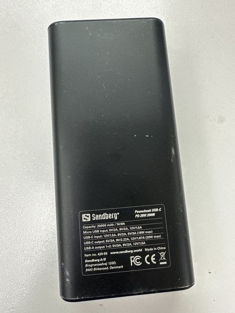Оголошення Sandberg pd 20w 20000mah Б/У