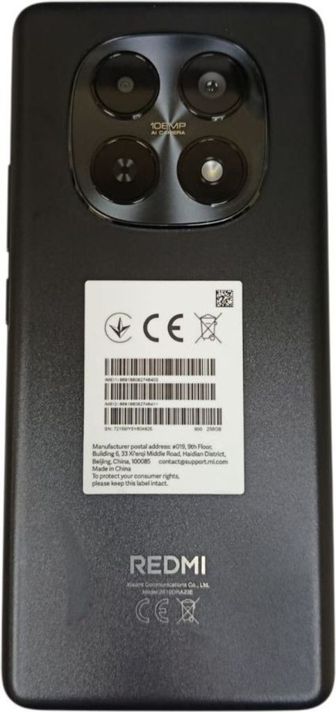 Оголошення Xiaomi Redmi Note 15 4G 8/256GB Black Б/У