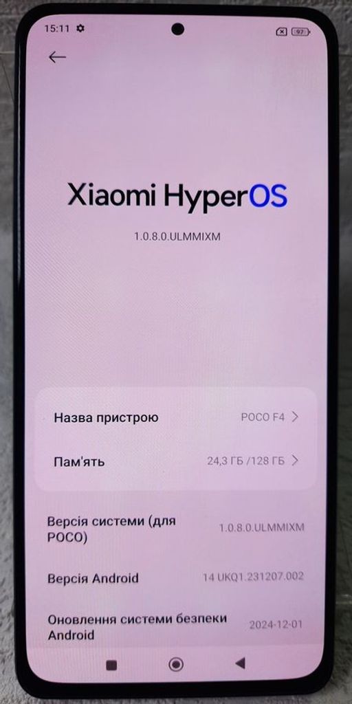 Оголошення Xiaomi poco f4 6/128gb Б/У