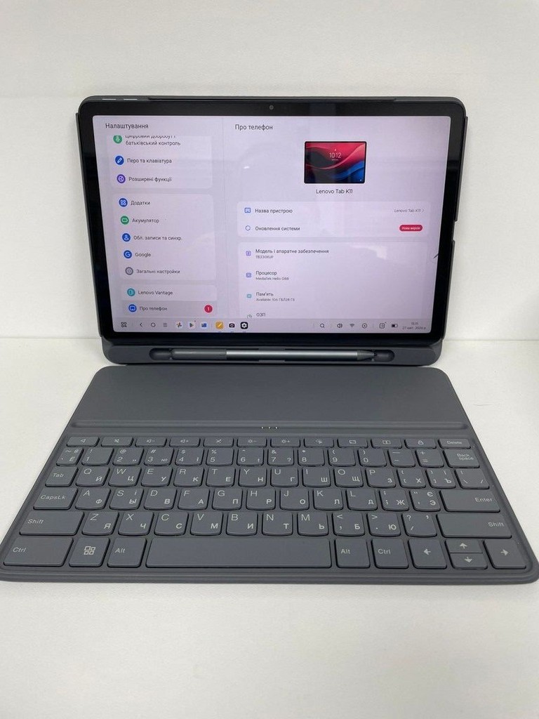Оголошення Lenovo tab k11 8/128 lte + kb & pen Б/У