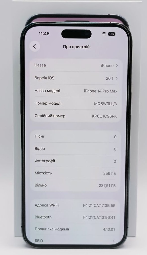 Apple iphone 14 pro max 256gb esim Код:01-200818982. Зображення 11