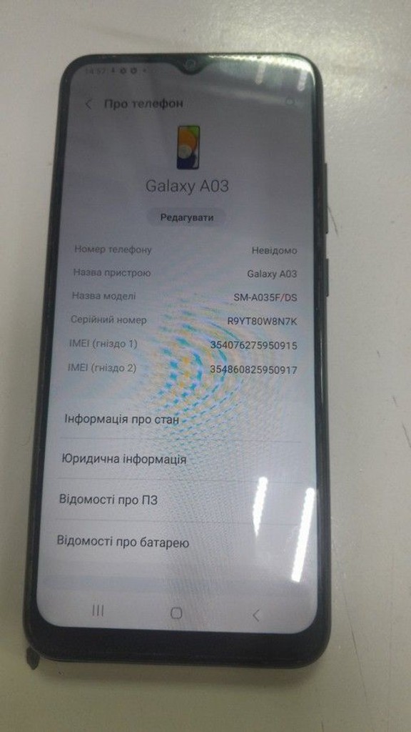 Купить Samsung galaxy a03 sm-a035f 3/32gb Б/У