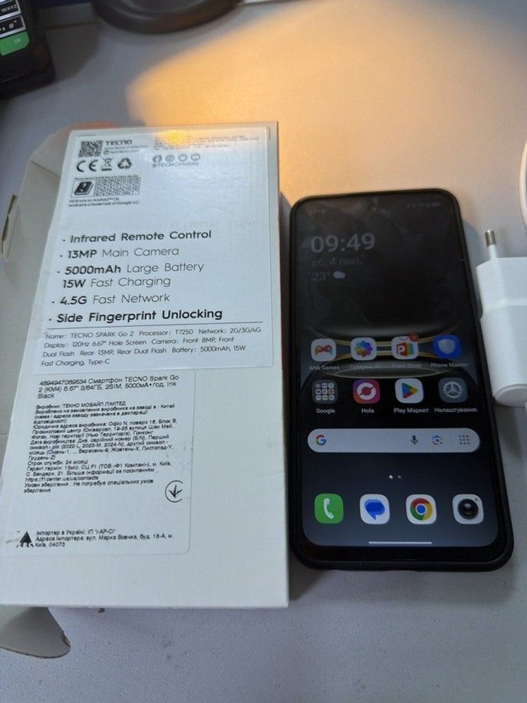 Оголошення Tecno spark go 2 km4 3/64gb Б/У