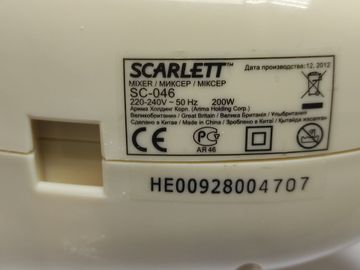 Б/в Міксер Scarlett sc-046 01-200770002