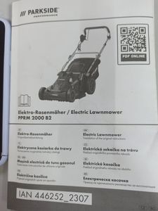 01-200780132: Parkside pprm 2000 b2