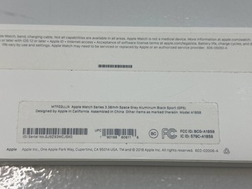 Б/в Смарт-годинник Apple watch series 3 gps 38mm aluminum case 01-200925445