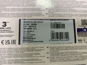 Б/у SSD накопичувач Goodram cl100 gen.3 120gb 01-200927445