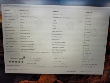 Б/в Мобільний телефон Apple iphone 16 pro max 256gb 01-200893068