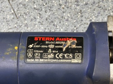 Б/в Кутова шліфмашина Stern ag-125 01-201013840