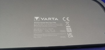 Б/в Бездротовий зарядний пристрій Varta wireless charger mult tupe 57906 01-201052851