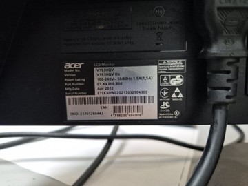 Б/в Монітор Acer v193hq 01-201063866