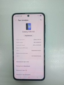 Б/в Мобільний телефон Samsung galaxy a36 5g 8/256gb 01-201102708