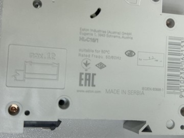 Б/в Автоматичний вимикач Eaton hl-c16/1 01-201166862