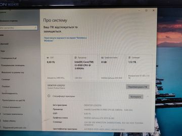Б/у Системный блок Пк intel core i3-8100/ram 8 gb/hdd 1000 gb/ssd 240 gb/nvidia gtx 1070 (geforce) 8gb gddr5 256bit 01-200898760
