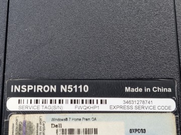 Б/в Ноутбук Dell 15/core i5 2520m ddr3/8gb ddr3/ssd 240 gb/*інтегрована 01-200930304