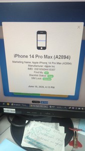 Б/в Мобільний телефон Apple iphone 14 pro max 256gb 01-201008208