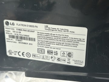 Б/в Монітор Lg e1960 01-201170269