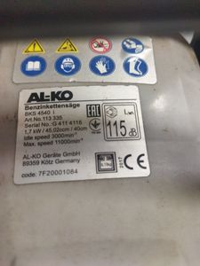 01-200587039: Al-Ko bks 4540 i