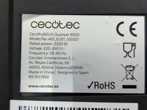 Б/в Фритюрниця Cecotec cecofry&grill duoheat 8000 01-200840594