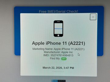 Б/в Мобільний телефон Apple iphone 11 128gb 01-200901774