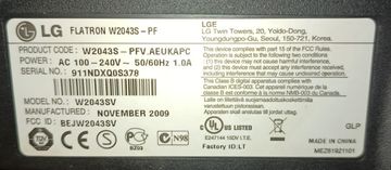 Б/в Монітор Lg w2043s 01-200915327