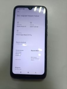 Б/в Мобільний телефон Xiaomi redmi note 8t 4/64gb 01-200920071